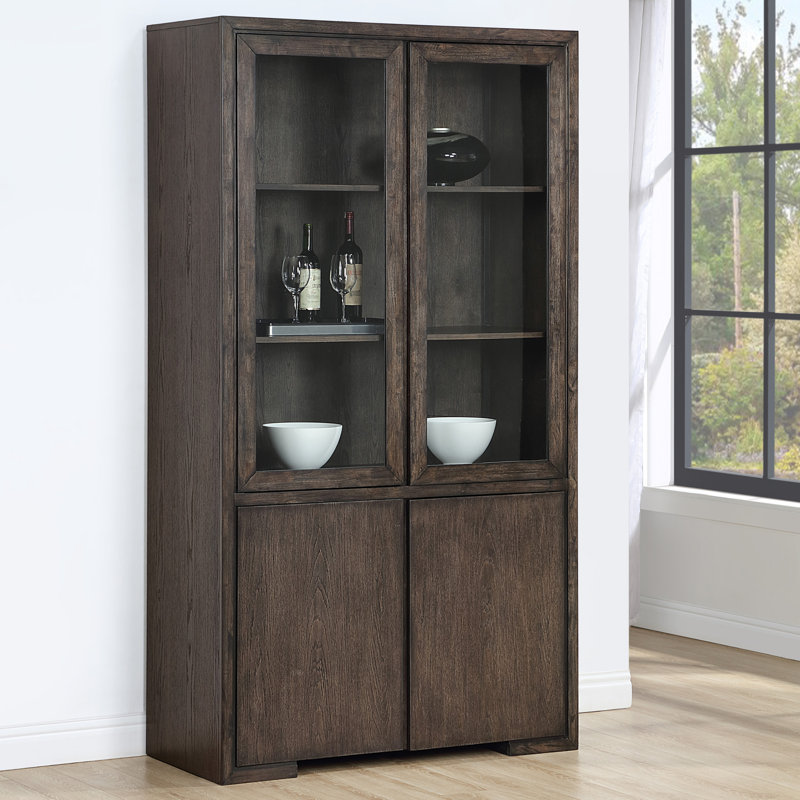 Red Barrel Studio® Pryor Brown Curio | Wayfair
